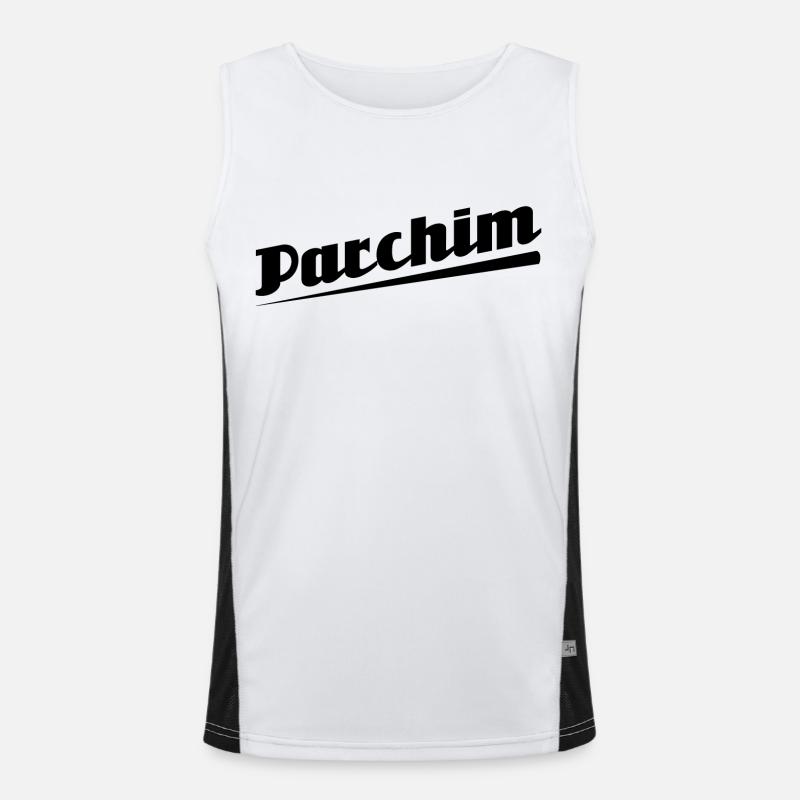 Parchim - Textdesign mit Stadtnamen Funktionelles Kontrast-Tank Top für Männer 