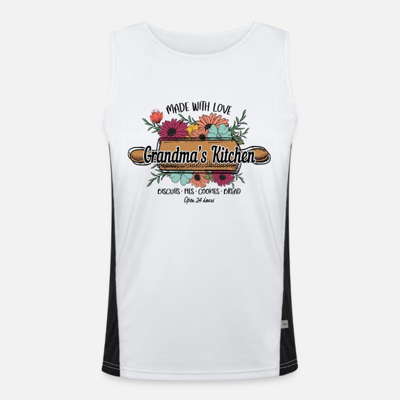 Baking Baker Baker Bakery Confectionery Cake Men's Functional Contrast Tank Top 