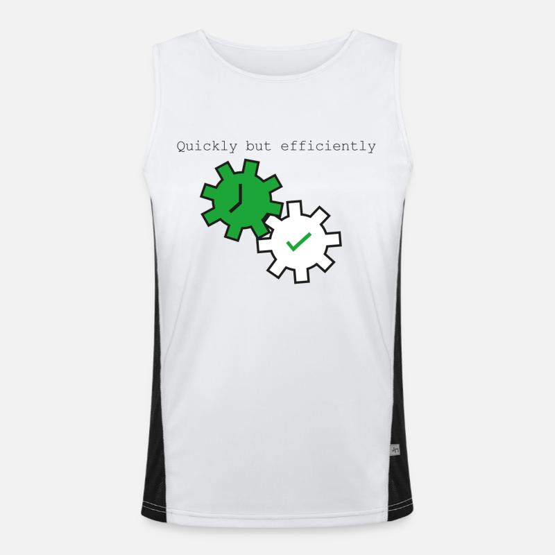 Quickly But Efficiently Men's Functional Contrast Tank Top 