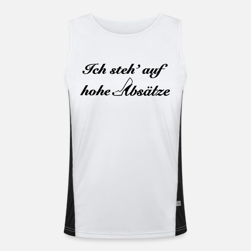 hohe Absätze Funktionelles Kontrast-Tank Top für Männer 