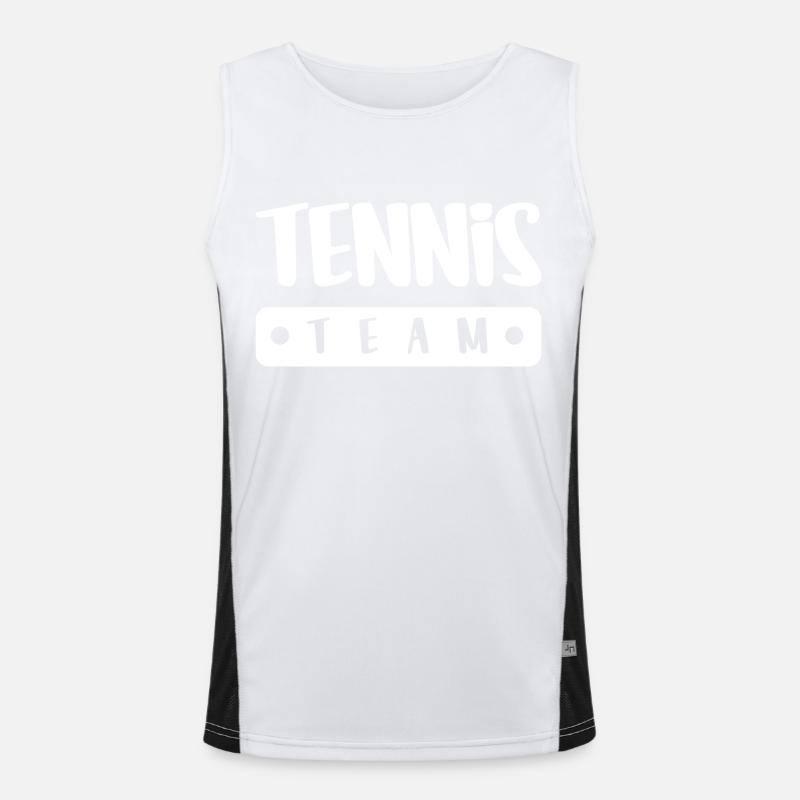 Tennis Team Funktionelles Kontrast-Tank Top für Männer 