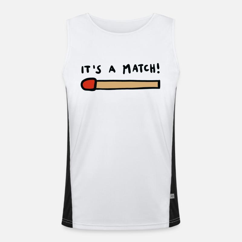 it ́s a match Men's Functional Contrast Tank Top 