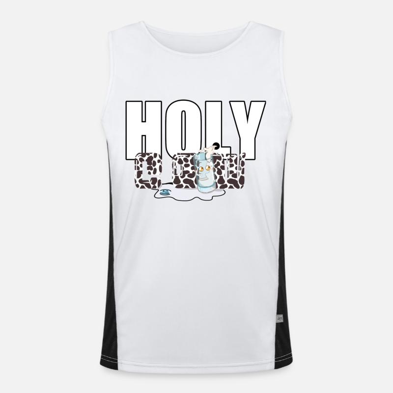 Milch - Kuh Funktionelles Kontrast-Tank Top für Männer 