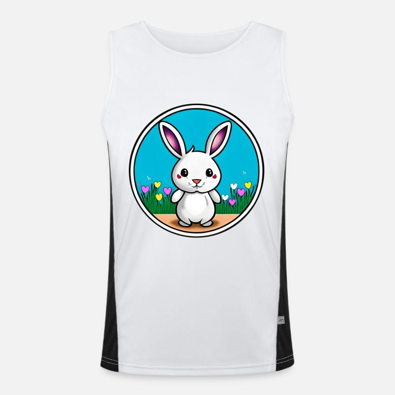 Cute Easter Men's Functional Contrast Tank Top 