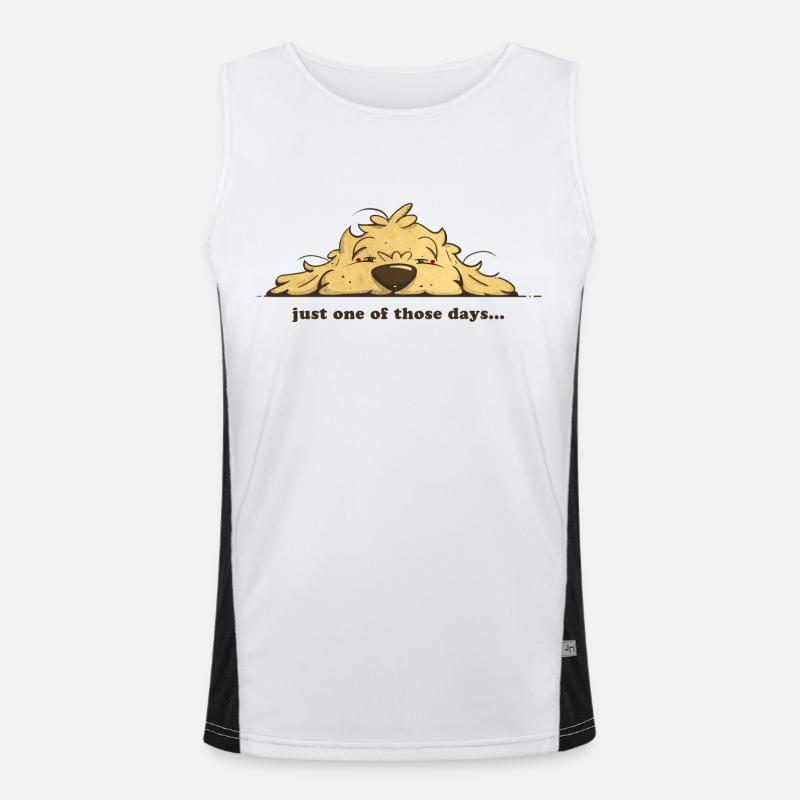 Nur einer dieser Tage Cockapoo Thor Funktionelles Kontrast-Tank Top für Männer 