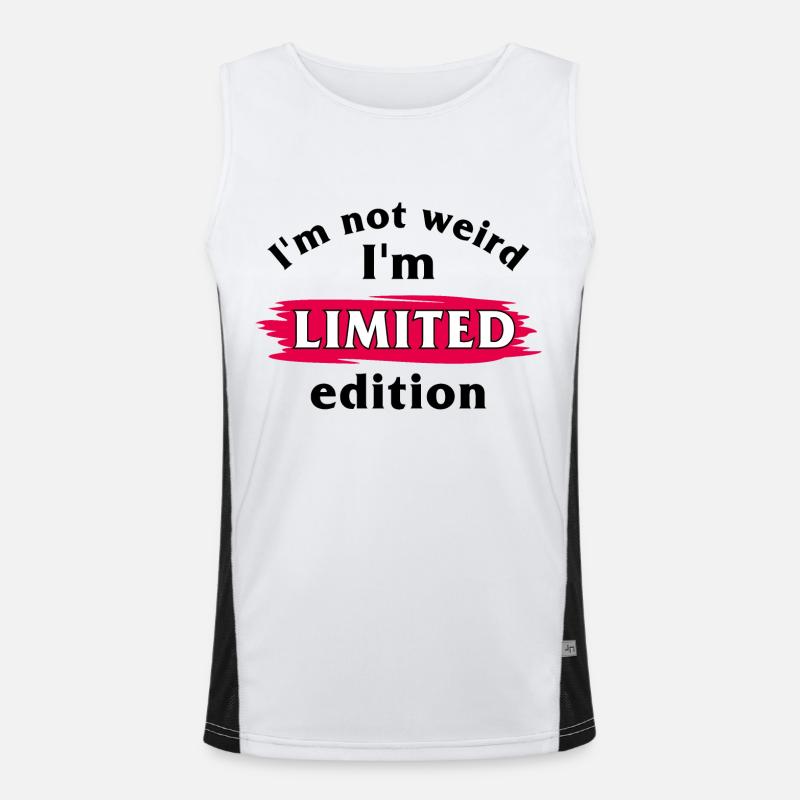 Ich bin nicht komisch. Ich bin limitierte Auflage Funktionelles Kontrast-Tank Top für Männer 