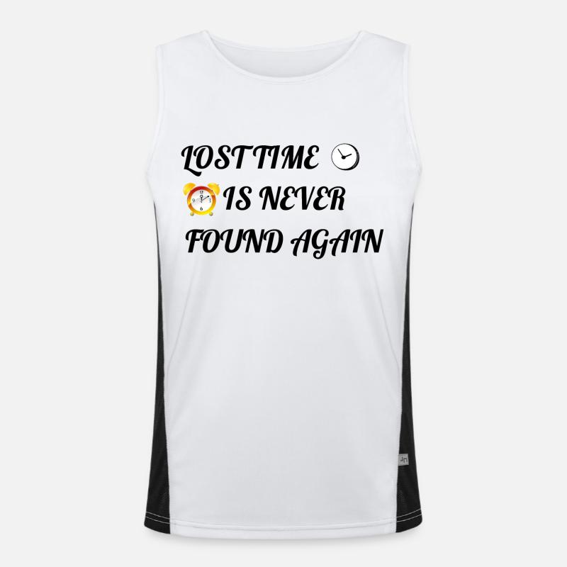 Lost Time Is Never Found Again Men's Functional Contrast Tank Top 