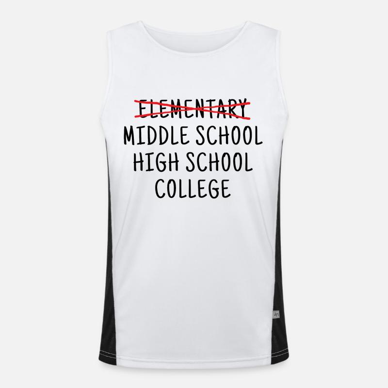 Elementary middle school high school college Men's Functional Contrast Tank Top 