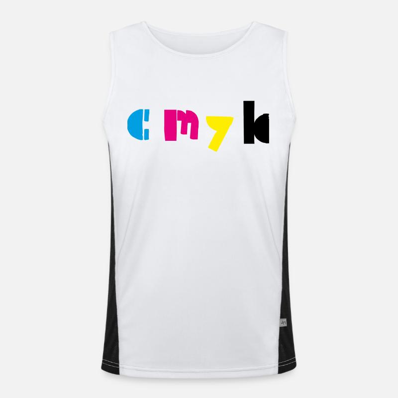 Cmyk Men's Functional Contrast Tank Top 