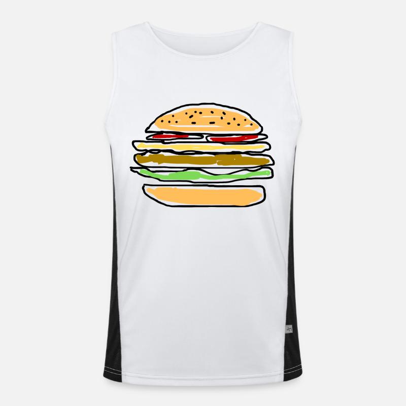Burger Débardeur respirant contrasté Homme 