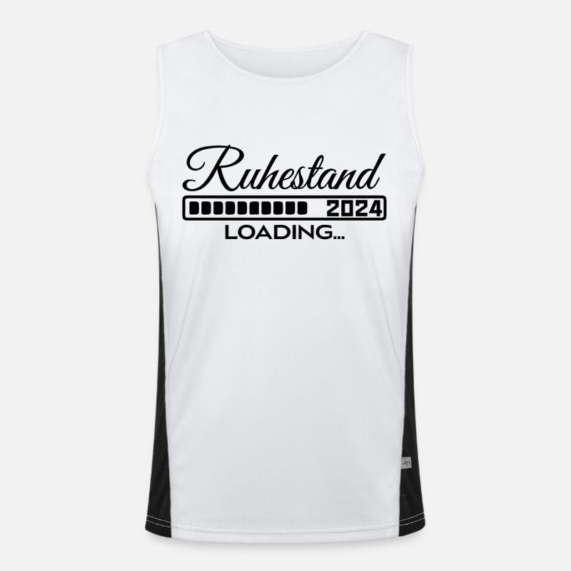 Ruhestand 2024 loading Funktionelles Kontrast-Tank Top für Männer 