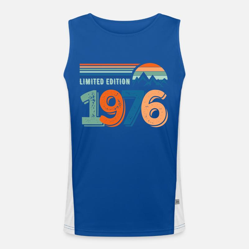 Limitierte Auflage 1976 Funktionelles Kontrast-Tank Top für Männer 