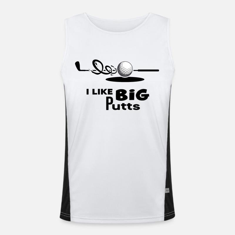 Golf Golf course Golfer "holing out" Men's Functional Contrast Tank Top 