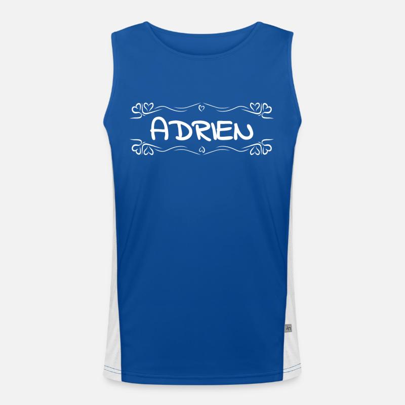 Adrien as a name Men's Functional Contrast Tank Top 