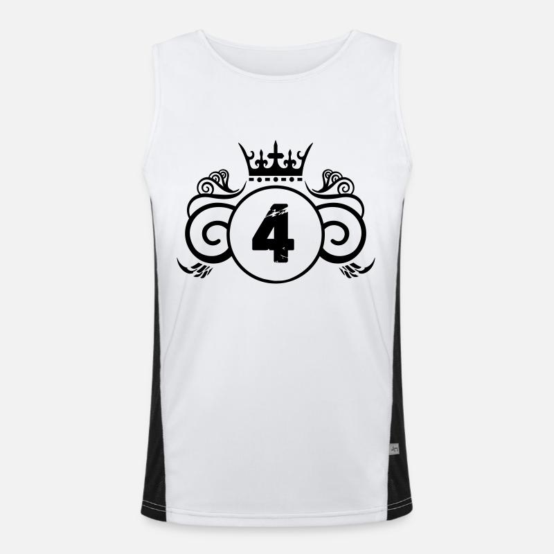 wappen 4 Funktionelles Kontrast-Tank Top für Männer 