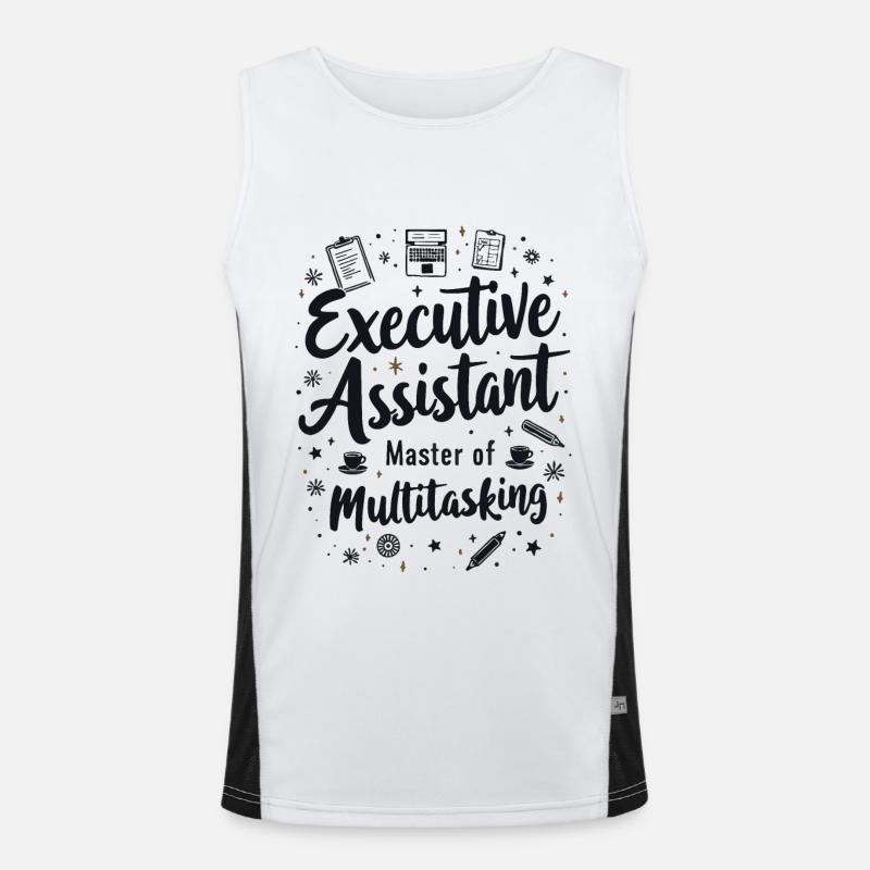 Assistante du Directeur Général Expert Multitâche Débardeur respirant contrasté Homme 