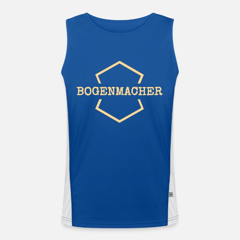 Arbeit Bogenmacher Funktionelles Kontrast-Tank Top für Männer 