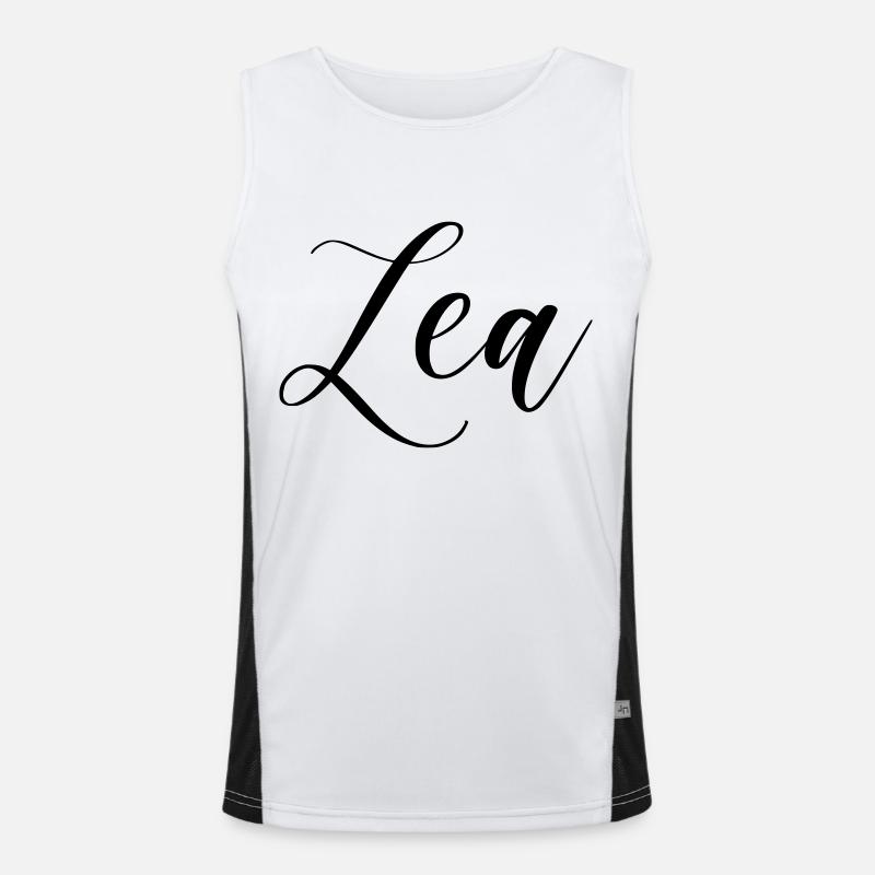 lea name Funktionelles Kontrast-Tank Top für Männer 