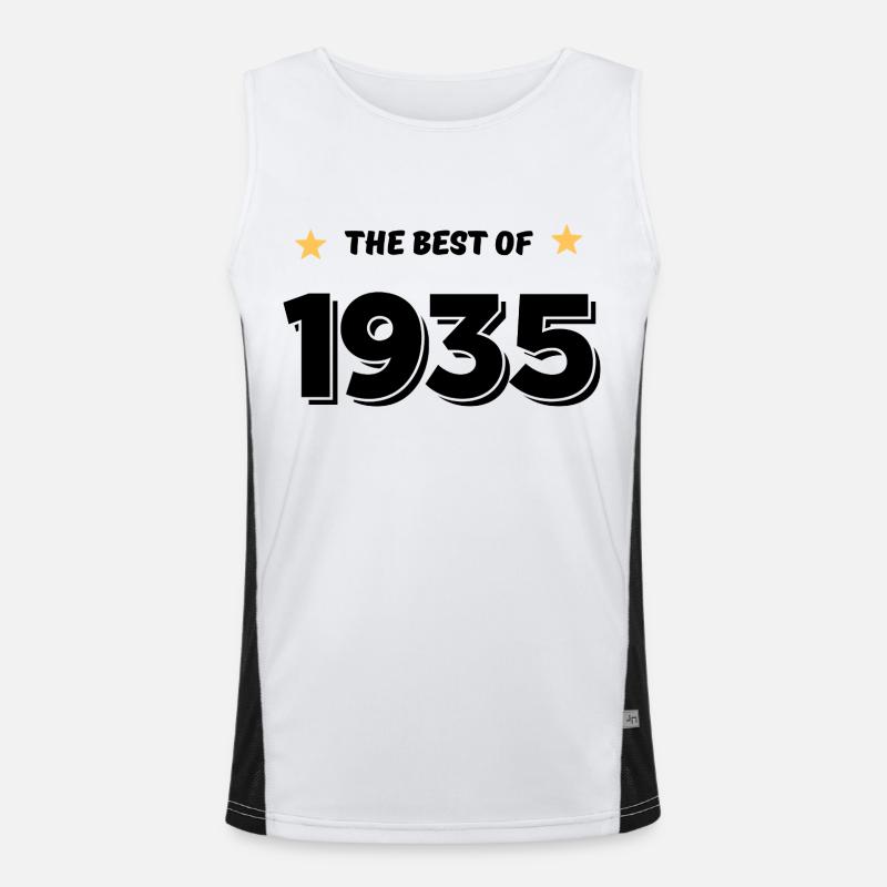 Das Beste von 1935 Funktionelles Kontrast-Tank Top für Männer 