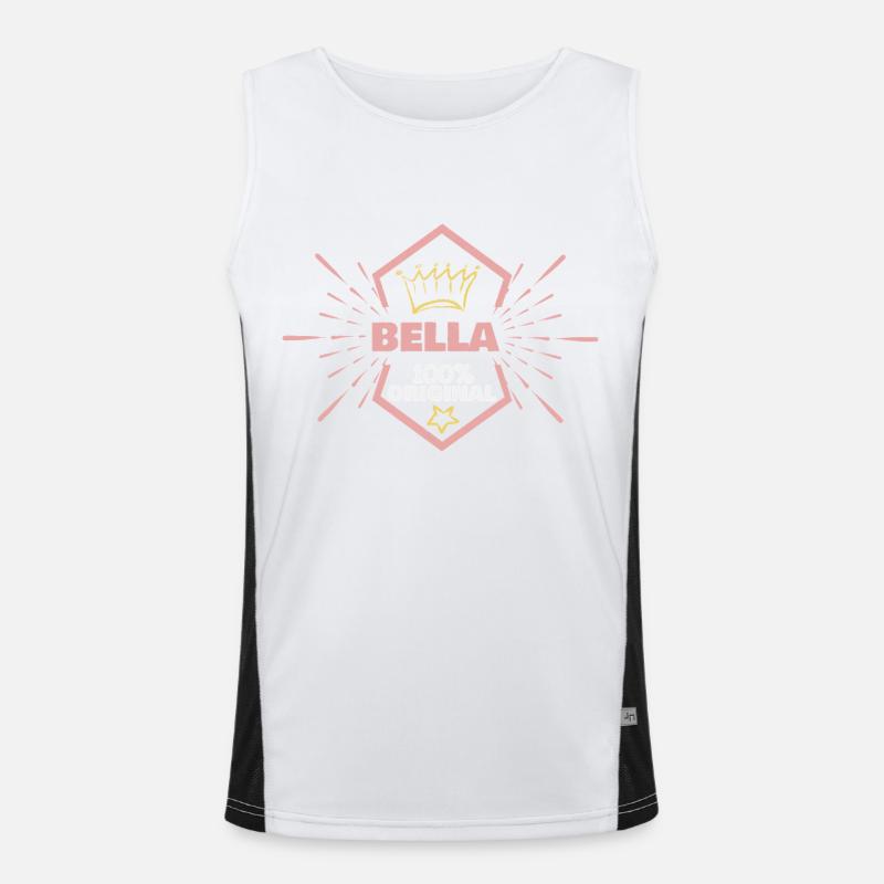 Bella as a given name Men's Functional Contrast Tank Top 