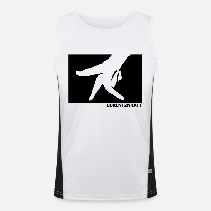 Lorentzkraft Funktionelles Kontrast-Tank Top für Männer 