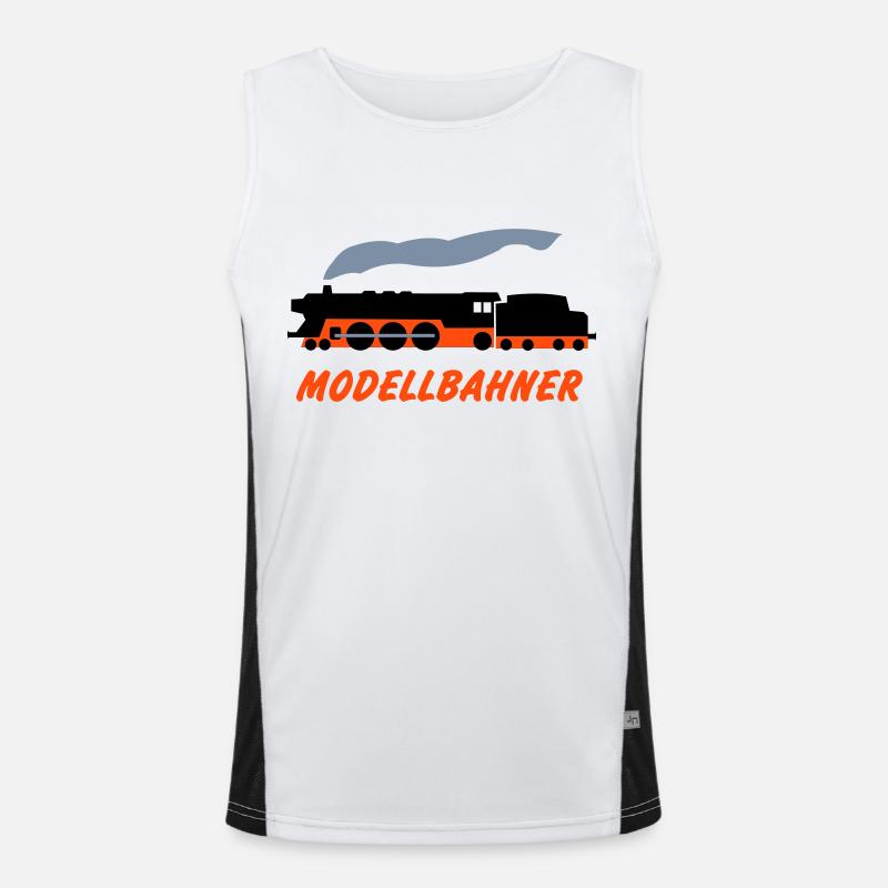 Model Railroaders Men's Functional Contrast Tank Top 