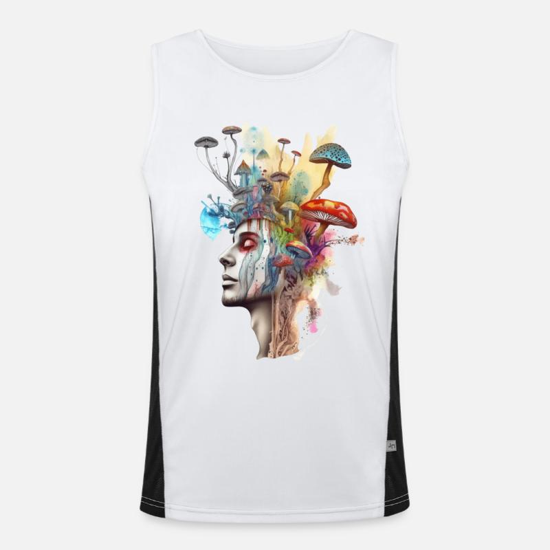 Trippy Shaman Men's Functional Contrast Tank Top 