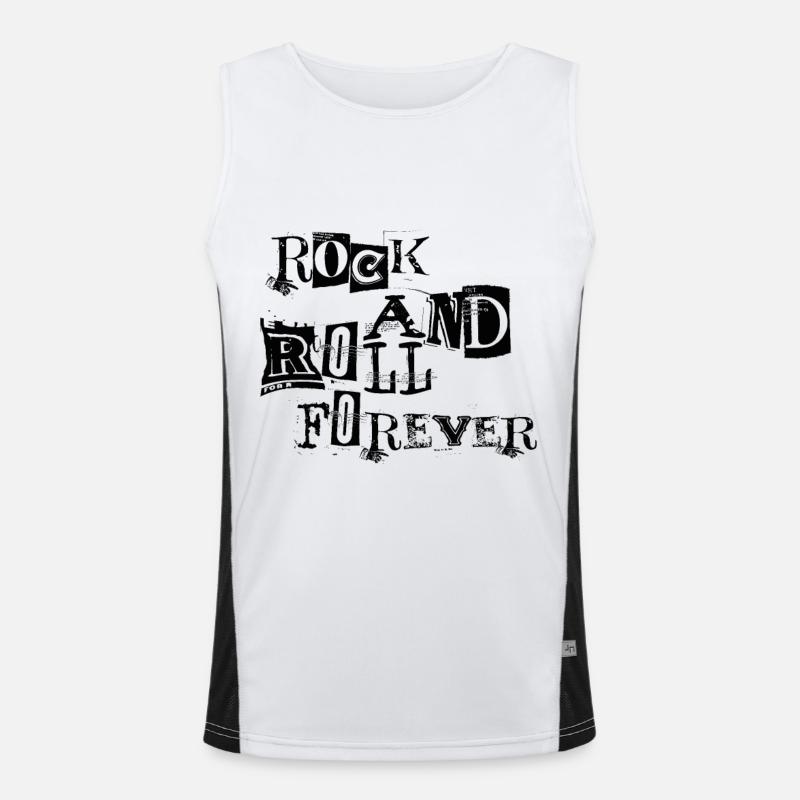 Rock and Roll Forever - Rock éternel Débardeur respirant contrasté Homme 