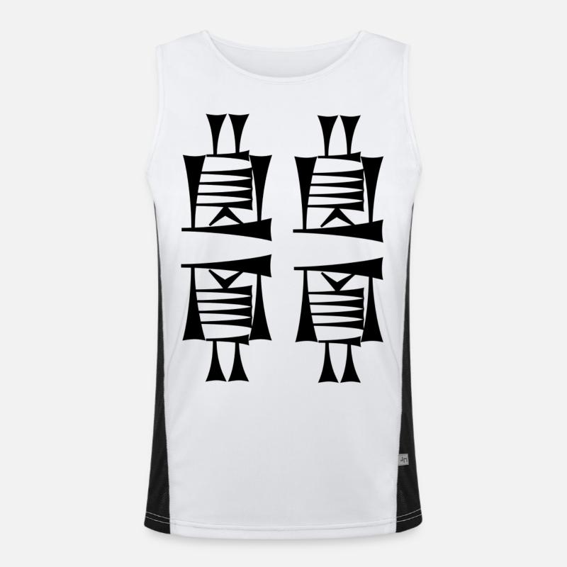 Für immer einzigartig Funktionelles Kontrast-Tank Top für Männer 