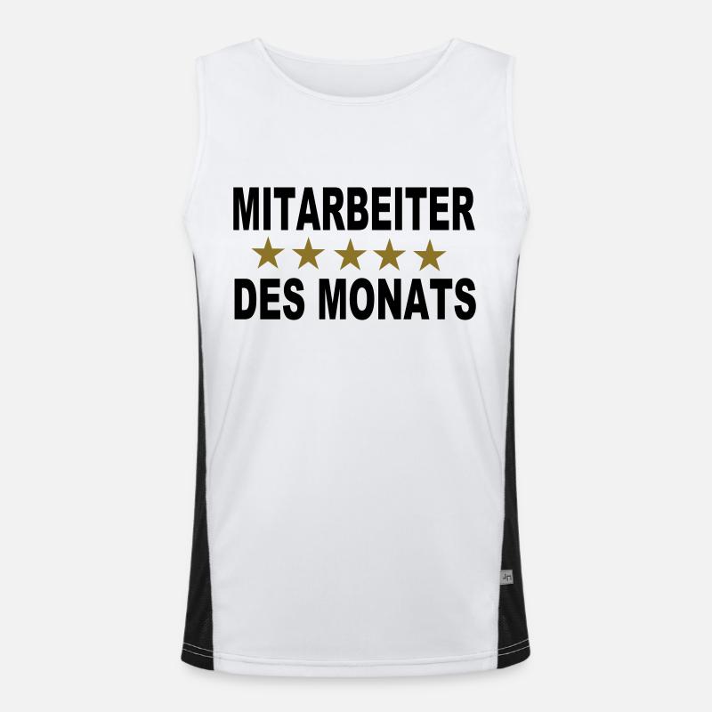 Mitarbeiter des Monats Funktionelles Kontrast-Tank Top für Männer 