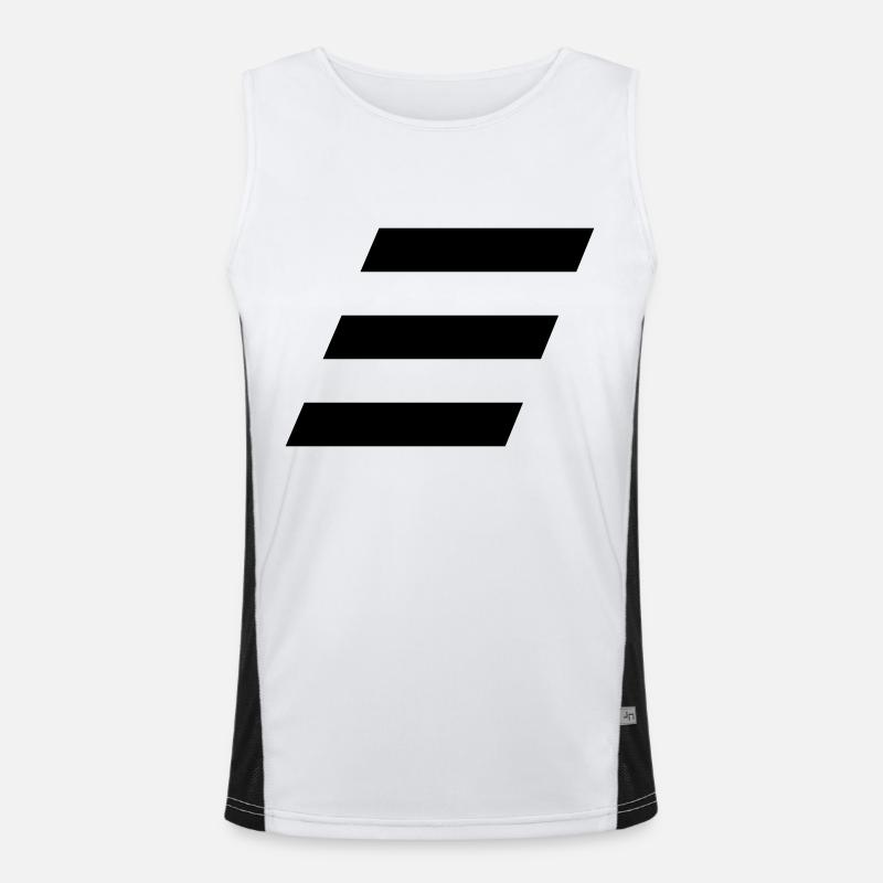 Stapel Schraeg Funktionelles Kontrast-Tank Top für Männer 