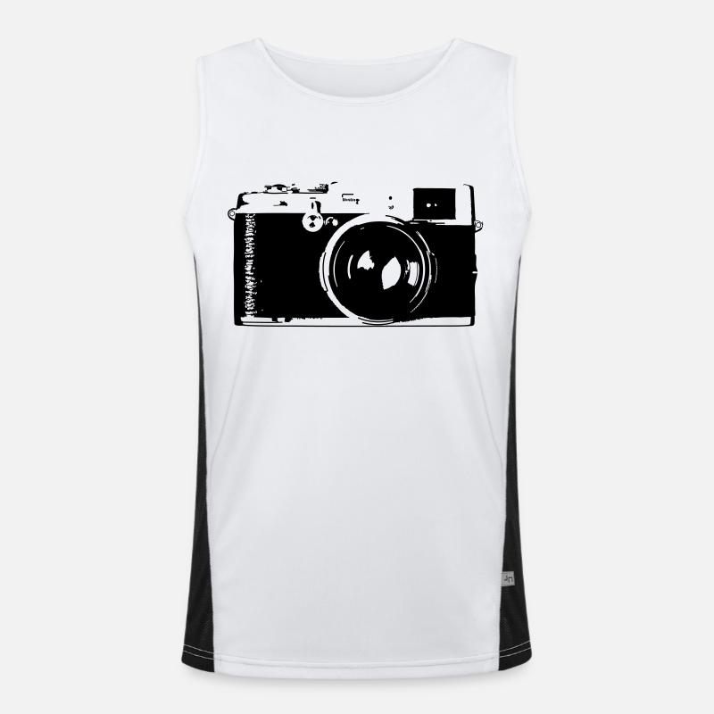 Kamera Funktionelles Kontrast-Tank Top für Männer 