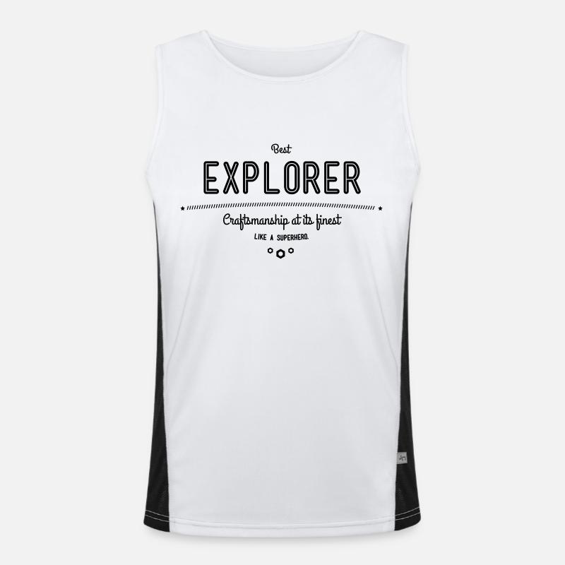 Best discovery using full body Men's Functional Contrast Tank Top 