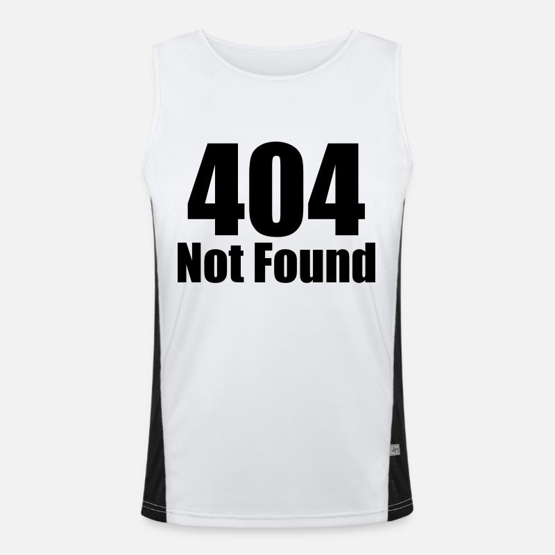 404 Not Found Funktionelles Kontrast-Tank Top für Männer 