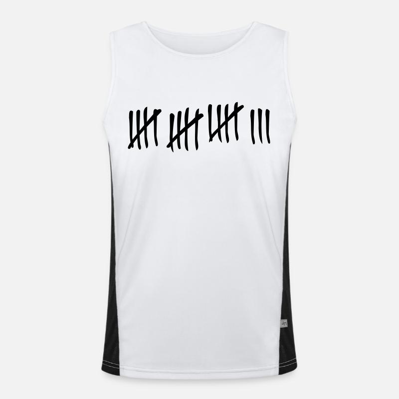 18 strokes Men's Functional Contrast Tank Top 