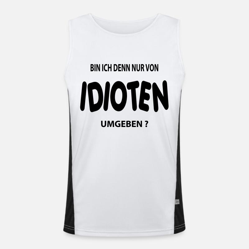 idiot Men's Functional Contrast Tank Top 