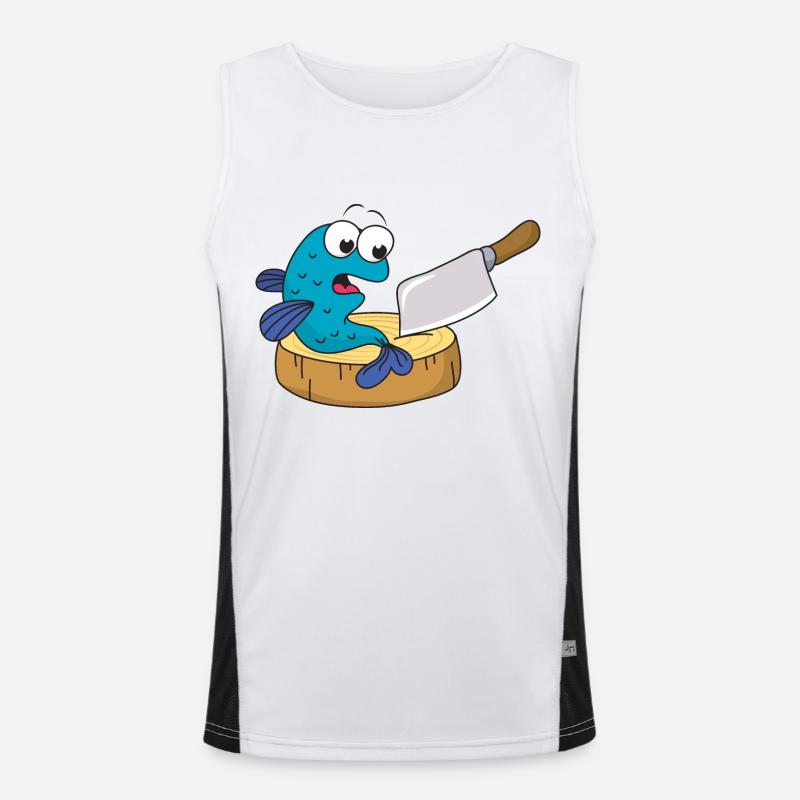 Couteau à poisson Débardeur respirant contrasté Homme 