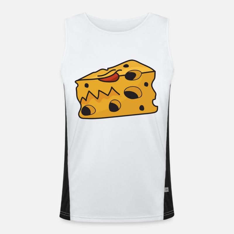 Cheese monster Men's Functional Contrast Tank Top 