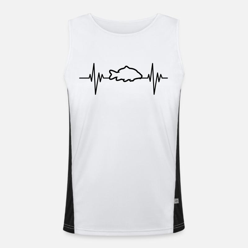 Carp Pulse Funktionelles Kontrast-Tank Top für Männer 