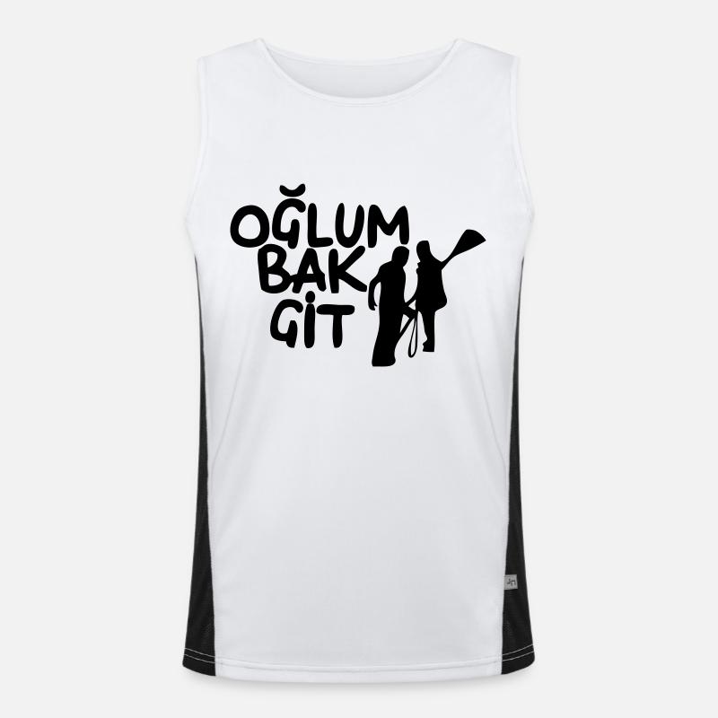 Oglum bak git Funktionelles Kontrast-Tank Top für Männer 