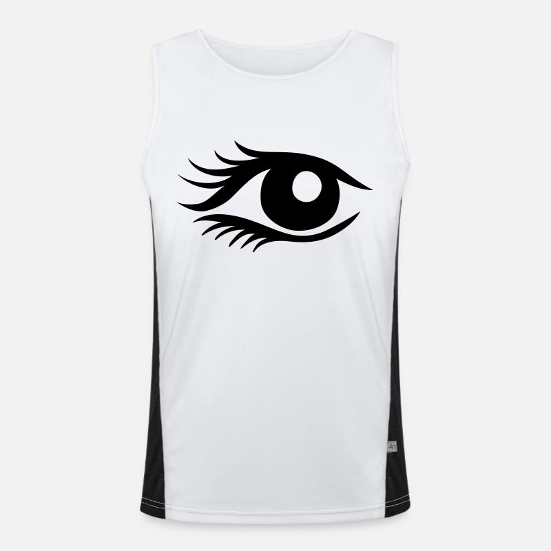 Auge Funktionelles Kontrast-Tank Top für Männer 