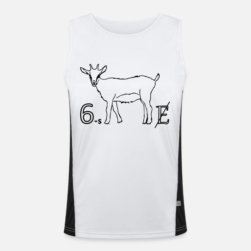 6zig Funktionelles Kontrast-Tank Top für Männer 