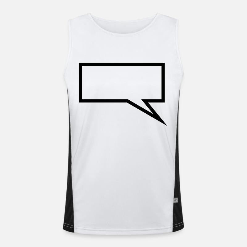 speech ballon Men's Functional Contrast Tank Top 