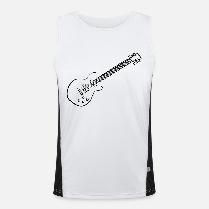 E-Gitarre Funktionelles Kontrast-Tank Top für Männer 