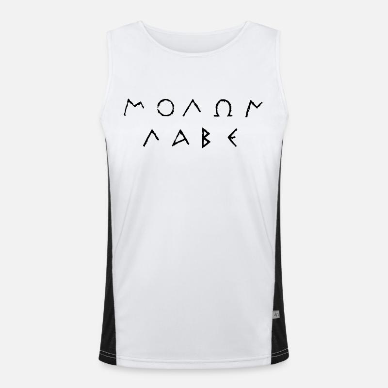 molon_labe Funktionelles Kontrast-Tank Top für Männer 