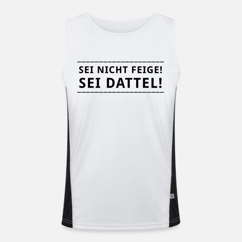 Sei nicht feige! ... Funktionelles Kontrast-Tank Top für Männer 