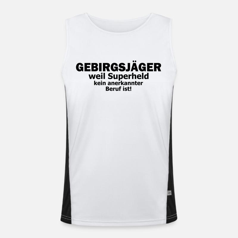 gebirgsjäger Funktionelles Kontrast-Tank Top für Männer 