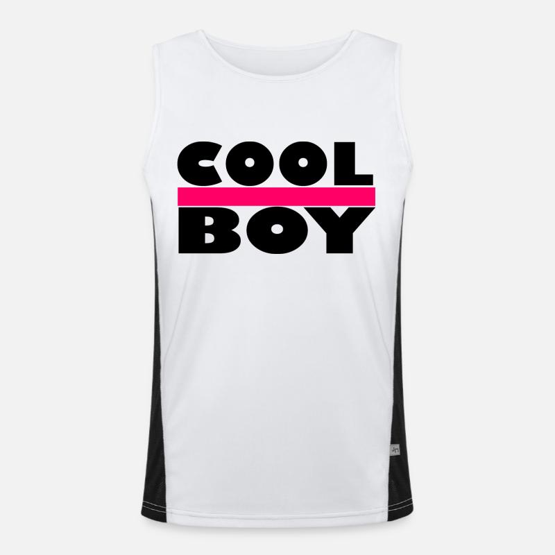 Cool - Cool Boy - Coole Junge Funktionelles Kontrast-Tank Top für Männer 