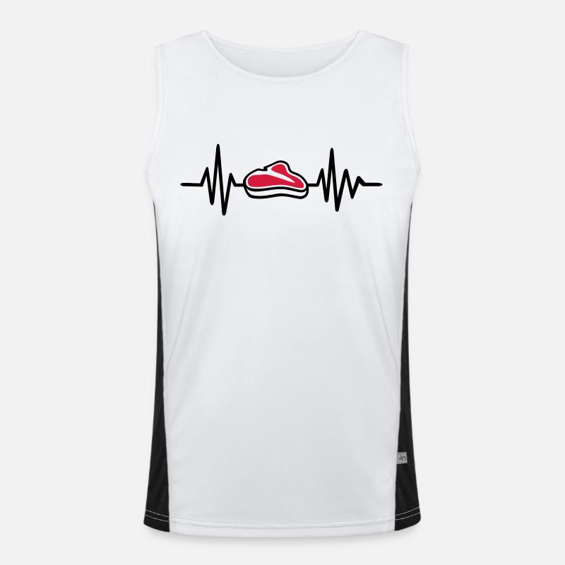 Fleisch Funktionelles Kontrast-Tank Top für Männer 