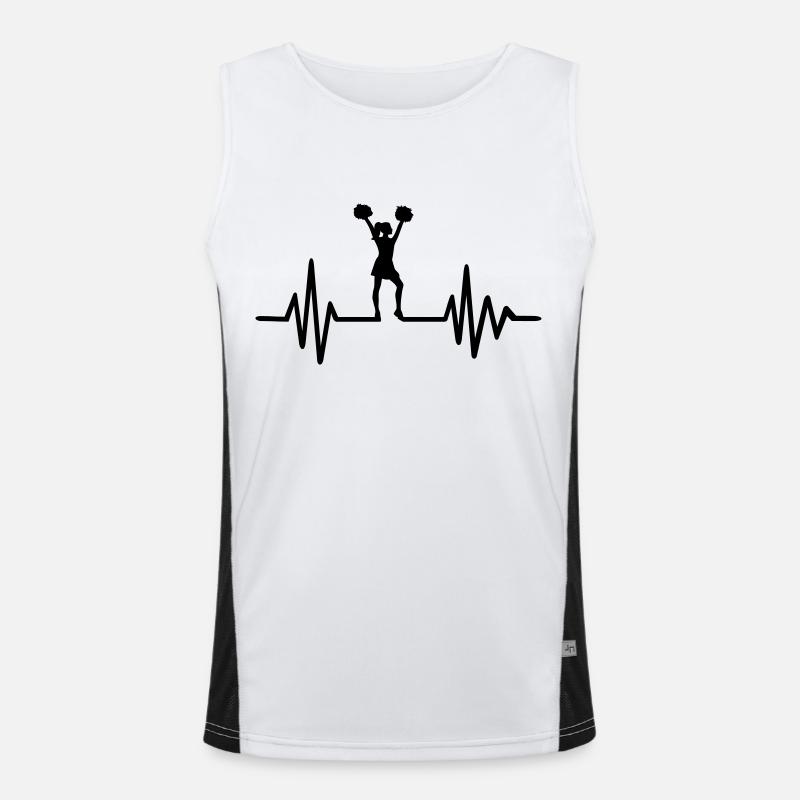 Cheerleader Funktionelles Kontrast-Tank Top für Männer 